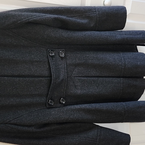 Women's Guess Wool Double Breasted Button Coat Size L - Picture 4 of 11